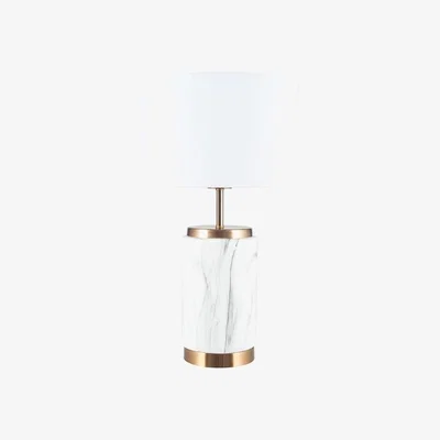 Downtown Pacific Lifestyle Marble Effect Ceramic Table Lamp