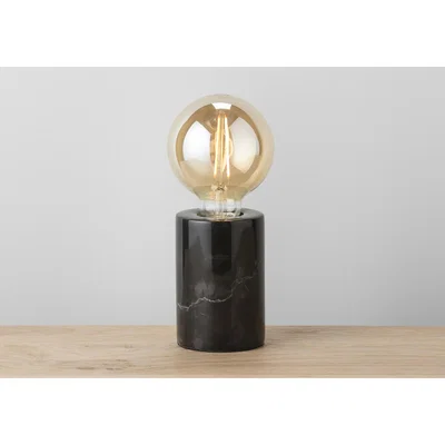 Perch and Parrow Hazel Retro Table Lamp in Black Marble