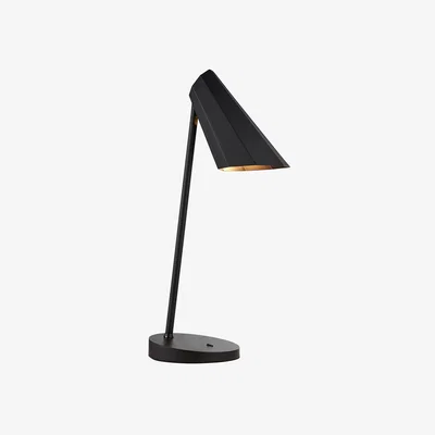 Perch and Parrow Rafael Task Table Lamp in Matt Black