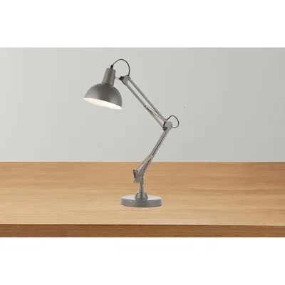 Perch and Parrow Voltaire Table Lamp in Grey