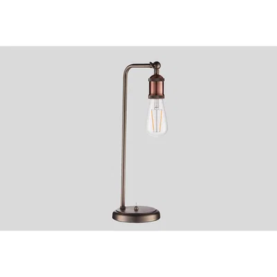 Perch and Parrow Anker Aged Pewter Standing Table Lamp