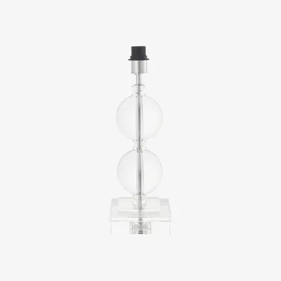 Perch and Parrow Janu Double Bubble Table Lamp in Clear
