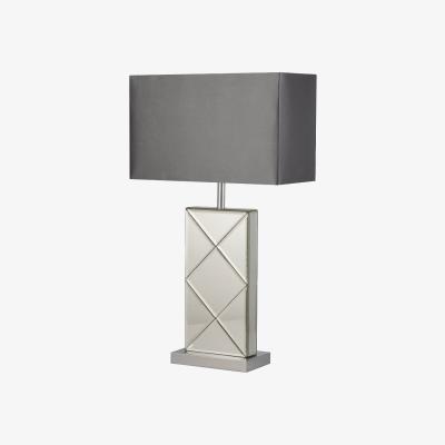 Pagazzi Soraya Polished Chrome & Grey Table Lamp