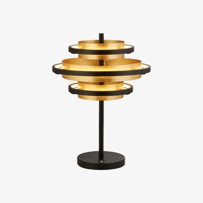 Pagazzi Hive 3 Light LED Warm White Black/Gold Table Lamp