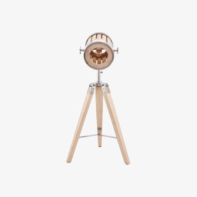 Pagazzi Staithes Natural Wood Tripod Table Lamp