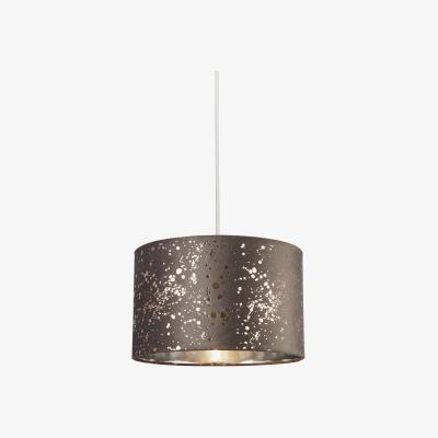 Pagazzi Ander Silver &amp; Gold Grey Velvet Shade