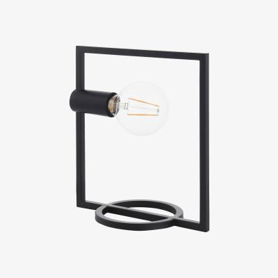 Pagazzi Shape 1 Light Black Rectangle Table Lamp