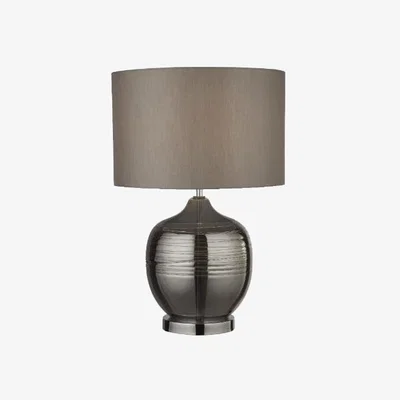 Pagazzi Lydia Smoked Glass Table Lamp
