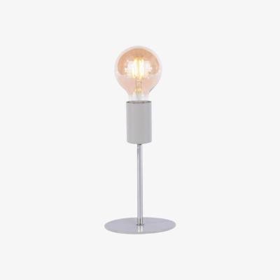 Pagazzi Innes Polished Chrome &amp; Grey Table Lamp