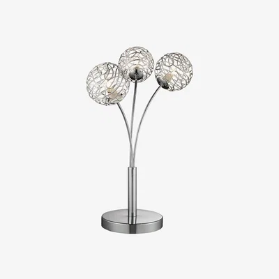 Pagazzi Kesha 3 Light 47cm Table Lamp Chrome