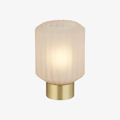 Pagazzi Zina Blush Pink &amp; Brass Table Lamp