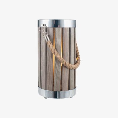 Pagazzi Austell Grey Wash Wooden 31.5cm Table Lamp