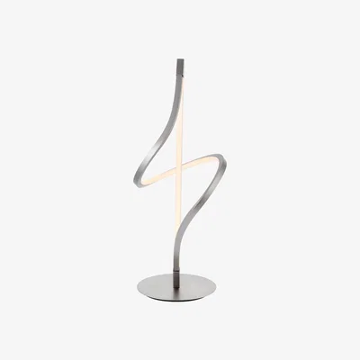 Pagazzi Bower LED Warm White 13W Satin Nickel Table Lamp