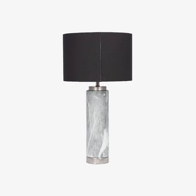Pagazzi Carrara 1 Light Tall Marble Effect Table Lamp