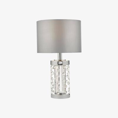 Pagazzi Yalena Small Polished Chrome and Crystal 39cm Table Lamp