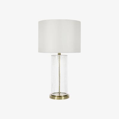 Pagazzi Adelia Crackle Glass and Gold Table Lamp