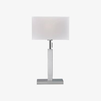 Pagazzi Brook Chrome/White 54cm Table Lamp