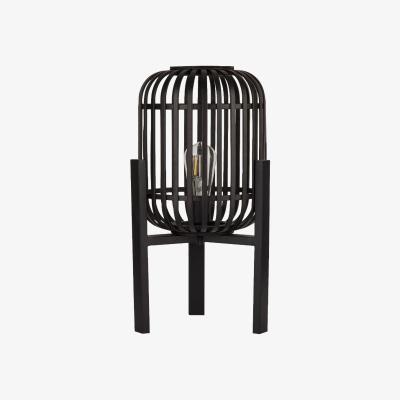 Pagazzi Aleppo Black Rattan Table Lamp
