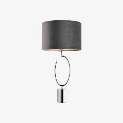 Pagazzi Aura 1 Light Grey Polished Chrome Table Lamp