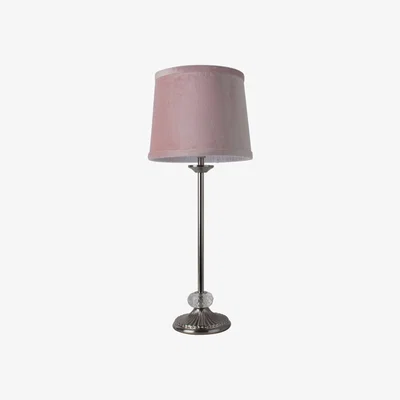 Pagazzi Vella Blush Pink Velveteen Table Lamp