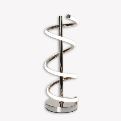 Pagazzi Cosimo LED  Chrome Spiral Table Lamp