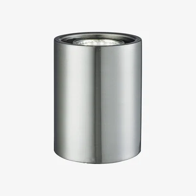 Pagazzi Searchlight Cylinder LED 11cm Table Lamp Stainless Steel
