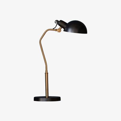 Pagazzi Largo Satin Brass & Black Table Lamp