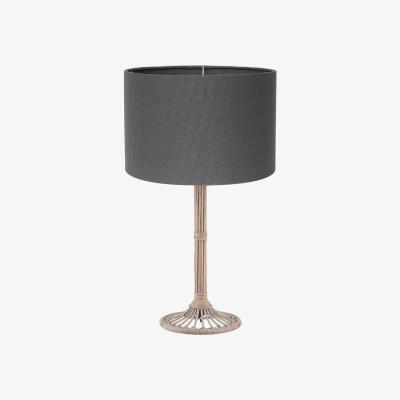 Pagazzi Kalaoa Grey Wash Table Lamp with Grey Drum Shade