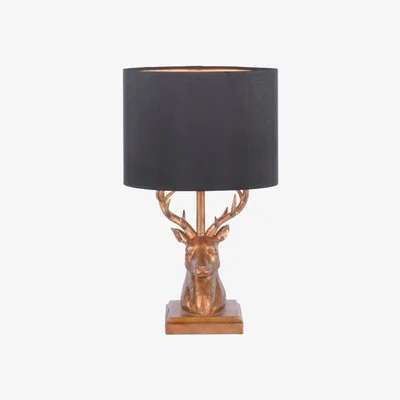 Pagazzi Lachlan Gold &amp; Black Table Lamp