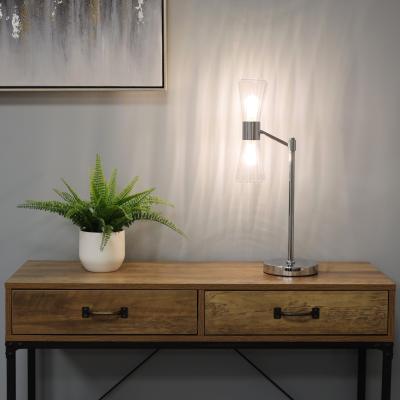 Pagazzi HERRERA 2 LIGHT POLISHED CHROME TABLE LAMP