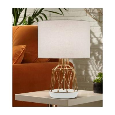 Pagazzi Macaroon Gold and White 44cm Table Lamp