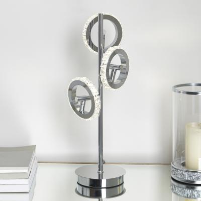 Pagazzi Alexa Polished Chrome &amp; Crystal Table Lamp