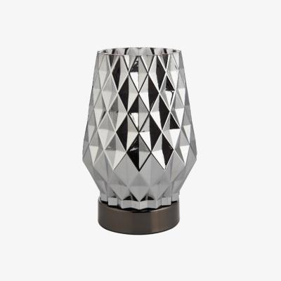 Pagazzi Shard Smoked Glass Touch Table Lamp