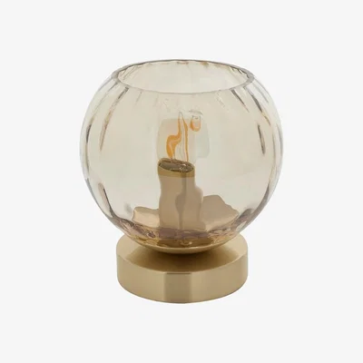 Pagazzi Dimple Satin Brass Table Lamp