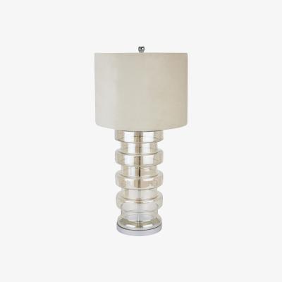 The Range Adonis Metallic Glass Lamp - Pastel Grey