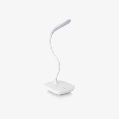 The Range Auraglow Rechargeable Flexi-Neck Dimmable LED Desk Touch Lamp - White