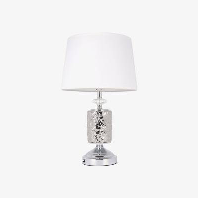 The Range Flora Embossed Table Lamp - Silver