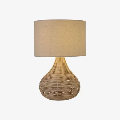 The Range Wicker Weave Table Lamp - Natural