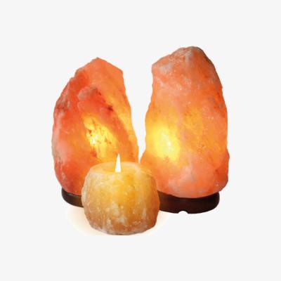 The Range 2 Pink Himalayan Salt lamps Bundle Deal with Free Tealight Holder - Pink