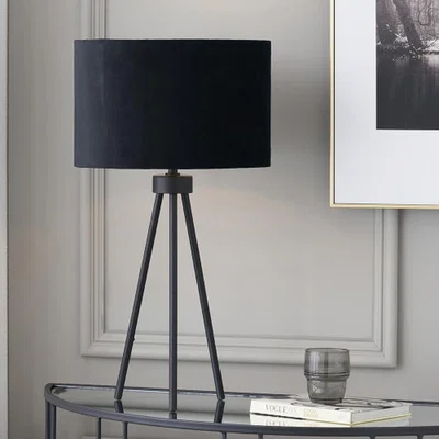The Range Metal Tripod Table Lamp - Black