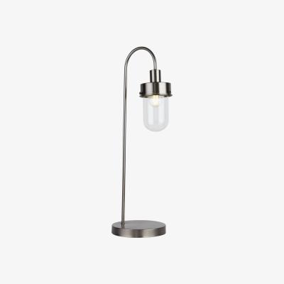 The Range Brushed Silver Table Lamp  - Silver