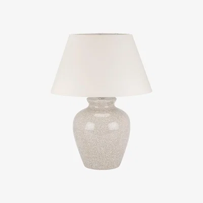 The Range Ivory Crackle Ginger Jar Table Lamp - Ivory