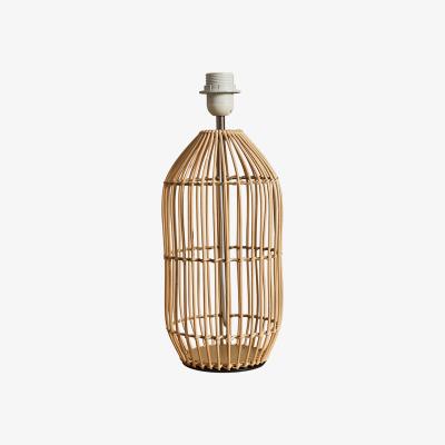 The Range Contemporary Large Natural Rattan Cylinder Table Lamp Base - Natural
