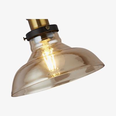 The Range Amber And Brass Table Lamp - Brass
