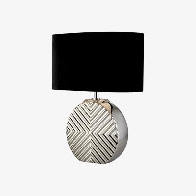 The Range Chrome Base Ceramic Table Lamp