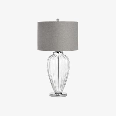 The Range Modern Lighting Bologna Glass Table Lamp - Silver