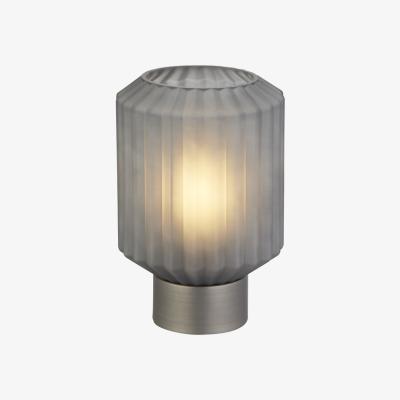 The Range Smoke frosted glass lamp  - Black