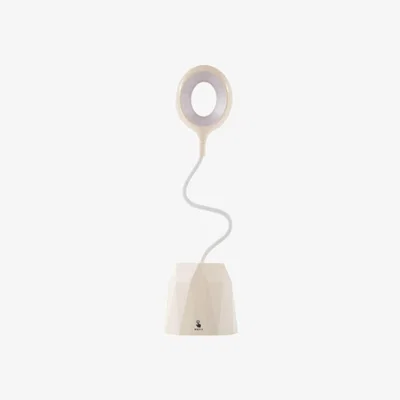 The Range Adjustable LED Desktop Lamp with Phone Stand - Cream