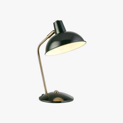 The Range Desk Arc Desk Lamp - Antique Brass & Dark Green