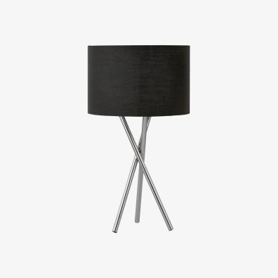The Range Chantral Black Metal Table Lamp - Silver